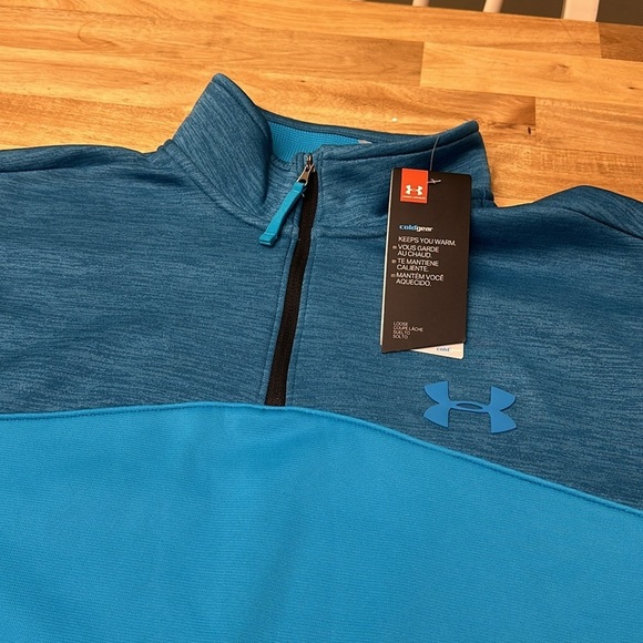 UNDER ARMOUR  ⭐️mens coldgear 1/4zip sweatshirt fleece - Picture 4 of 7